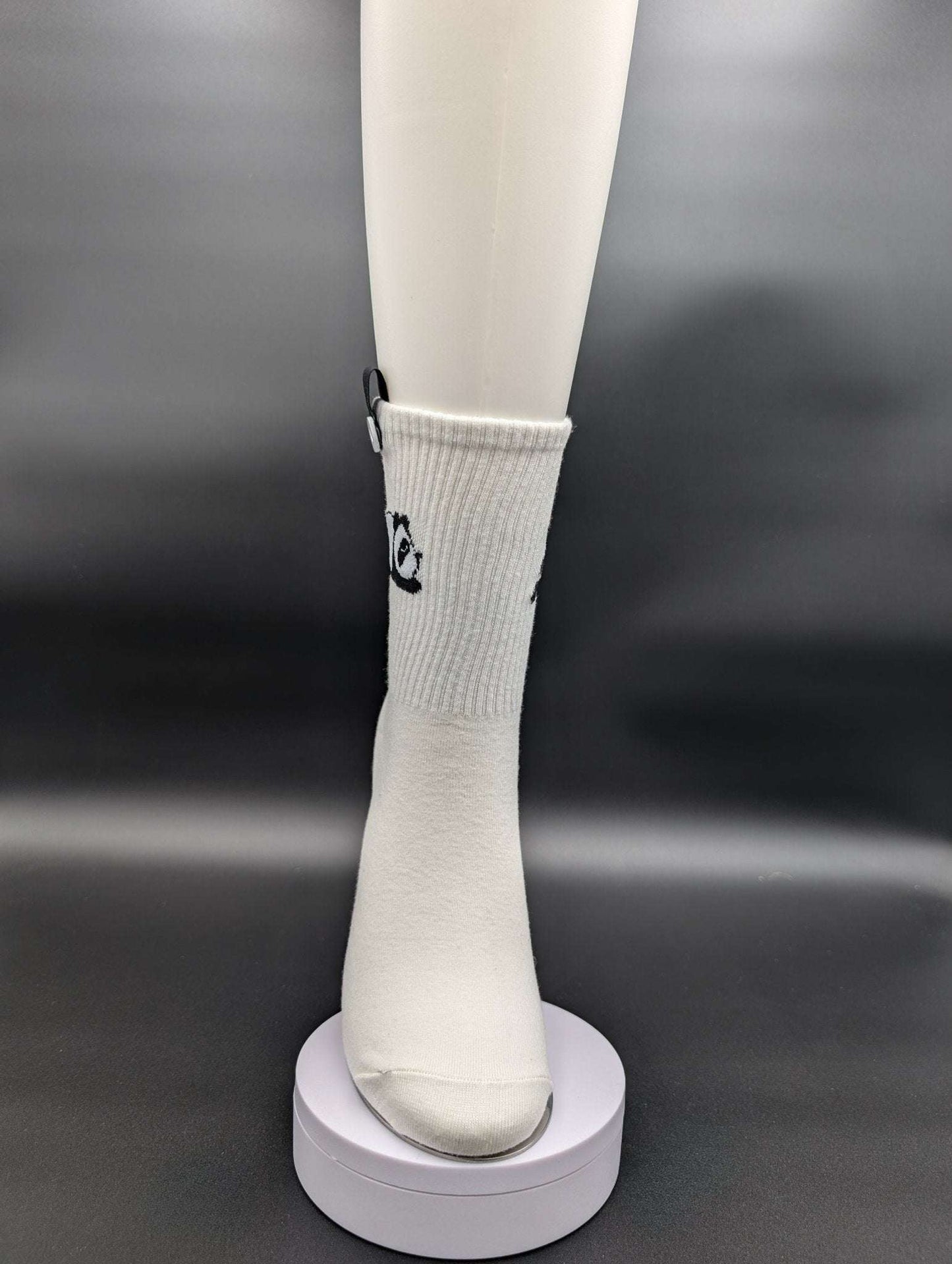 Honolulu Panda Crew Socks – Magnetic Lock and Loop Design - Le Loxx