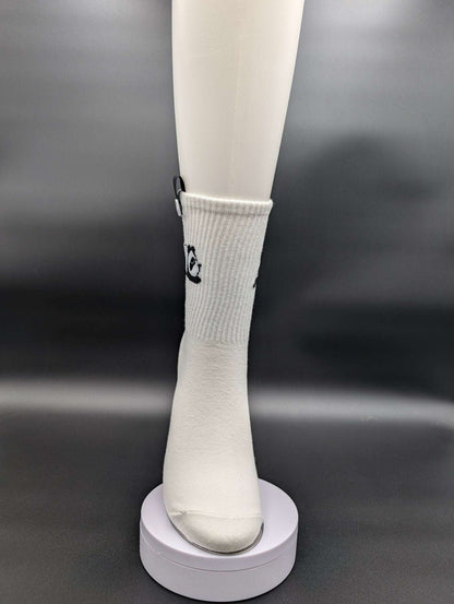 Honolulu Panda Crew Socks – Magnetic Lock and Loop Design - Le Loxx