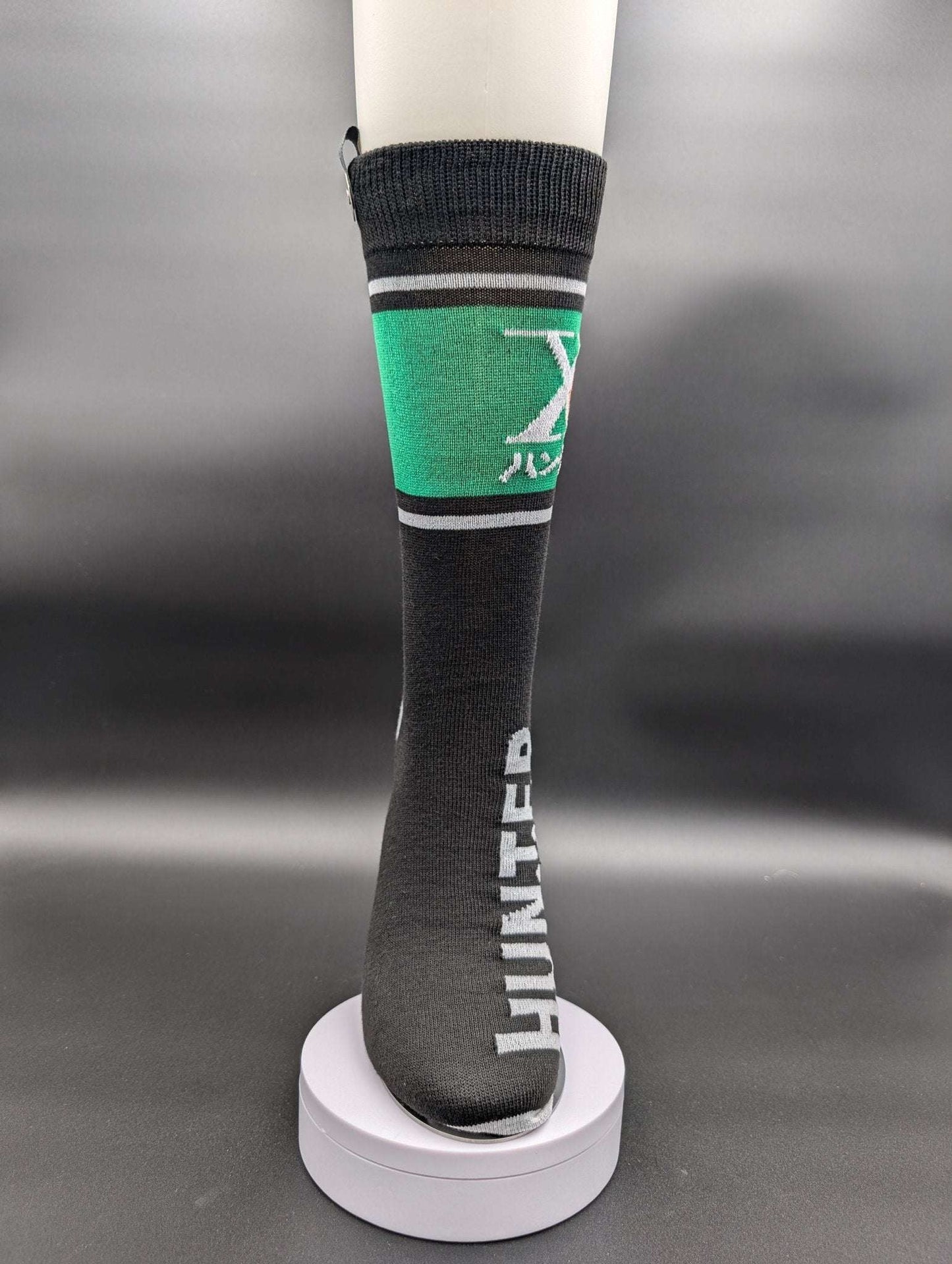 Kyoto Black Novelty Crew Socks – Magnetic Lock and Loop Design - Le Loxx