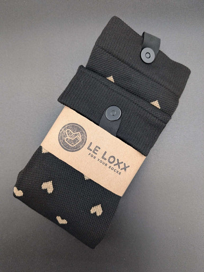 Montreal Hearts Compression Socks – Magnetic Lock and Loop Design - Le Loxx