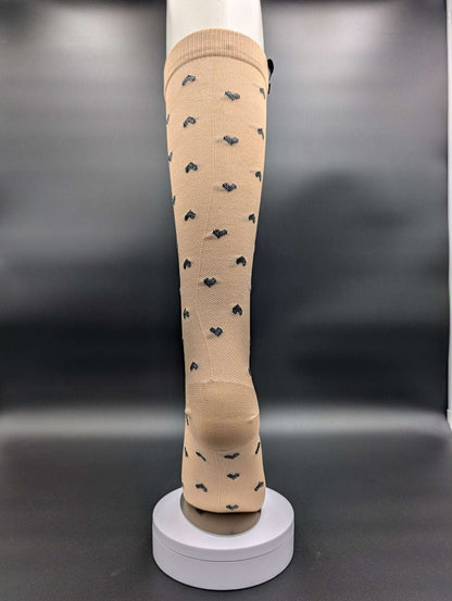 Montreal Golden Hearts Compression Socks – Magnetic Lock and Loop Design - Le Loxx