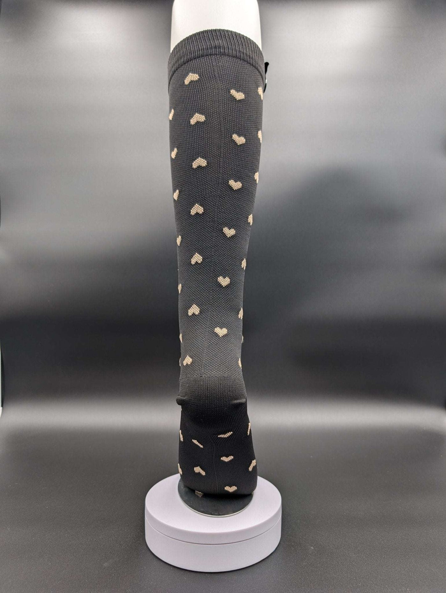 Montreal Hearts Compression Socks – Magnetic Lock and Loop Design - Le Loxx