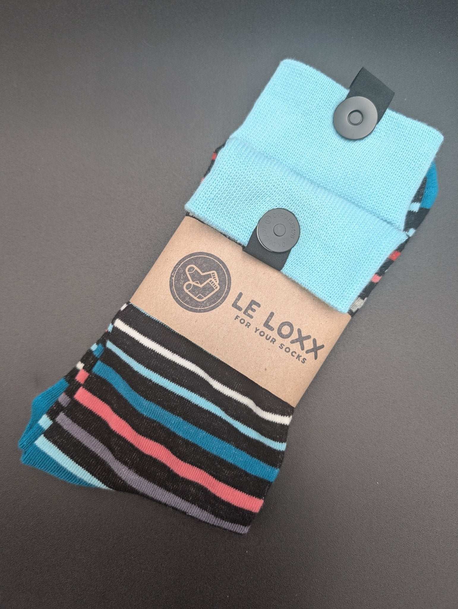 Milan Presidential Boardroom Socks – Magnetic Lock and Loop Design - Le Loxx