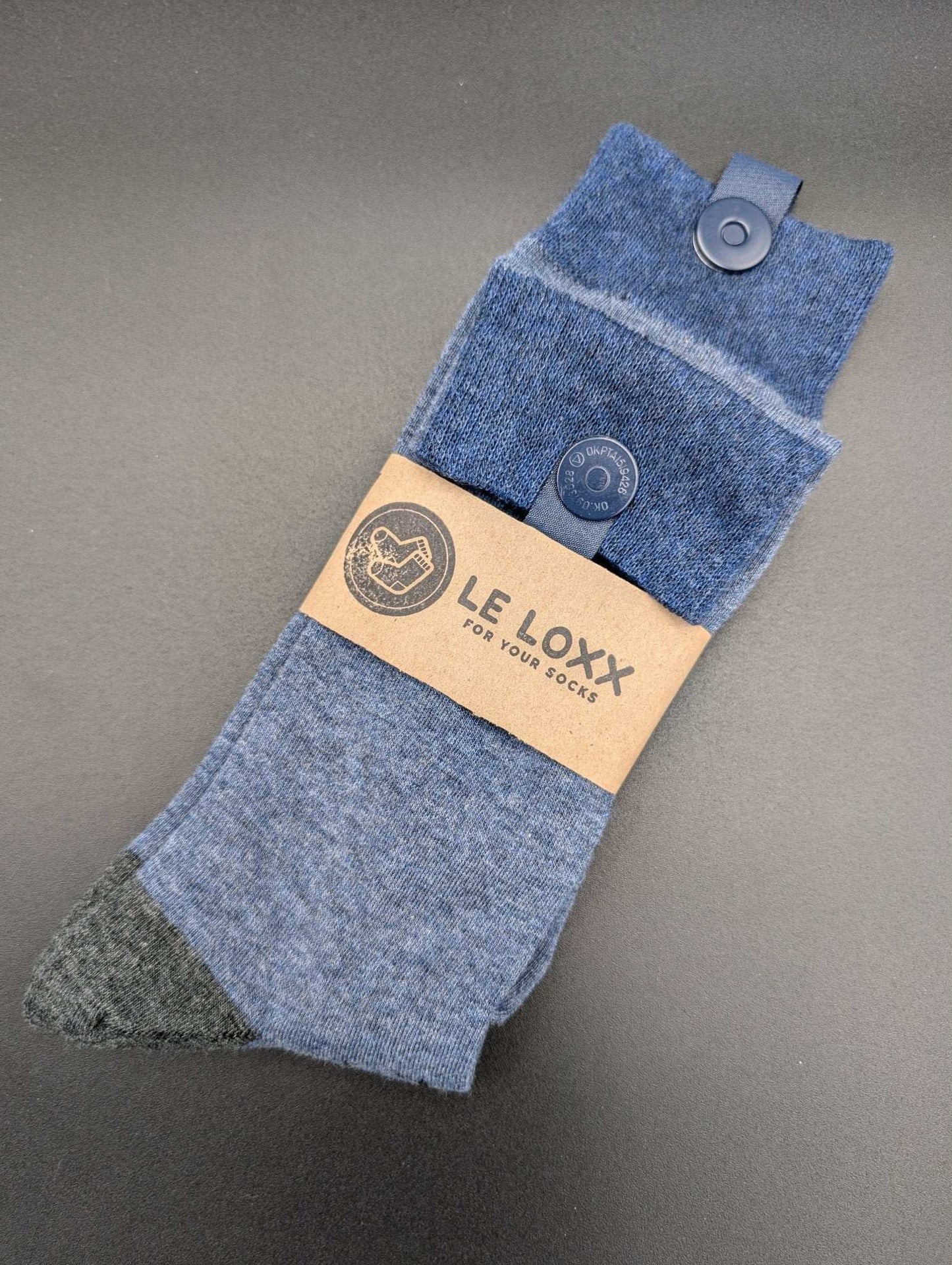 Monaco Serene Boardroom Socks – Magnetic Lock and Loop Design - Le Loxx
