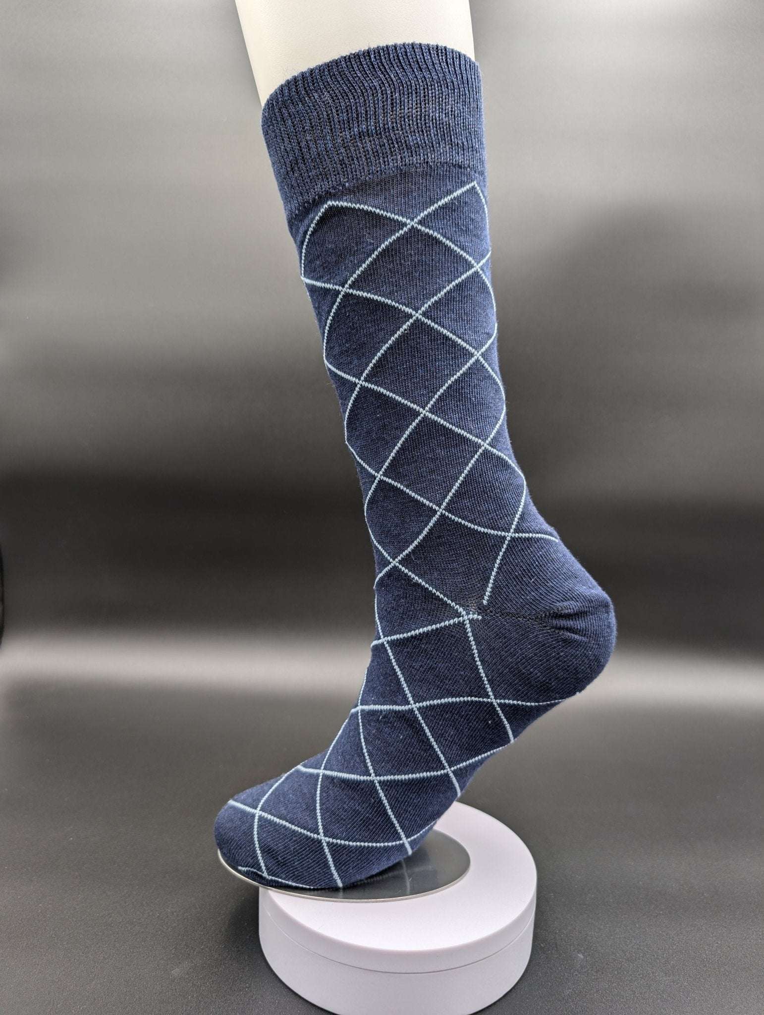 South of France Blue Executive Socks – Magnetic Lock and Loop Design - Le Loxx
