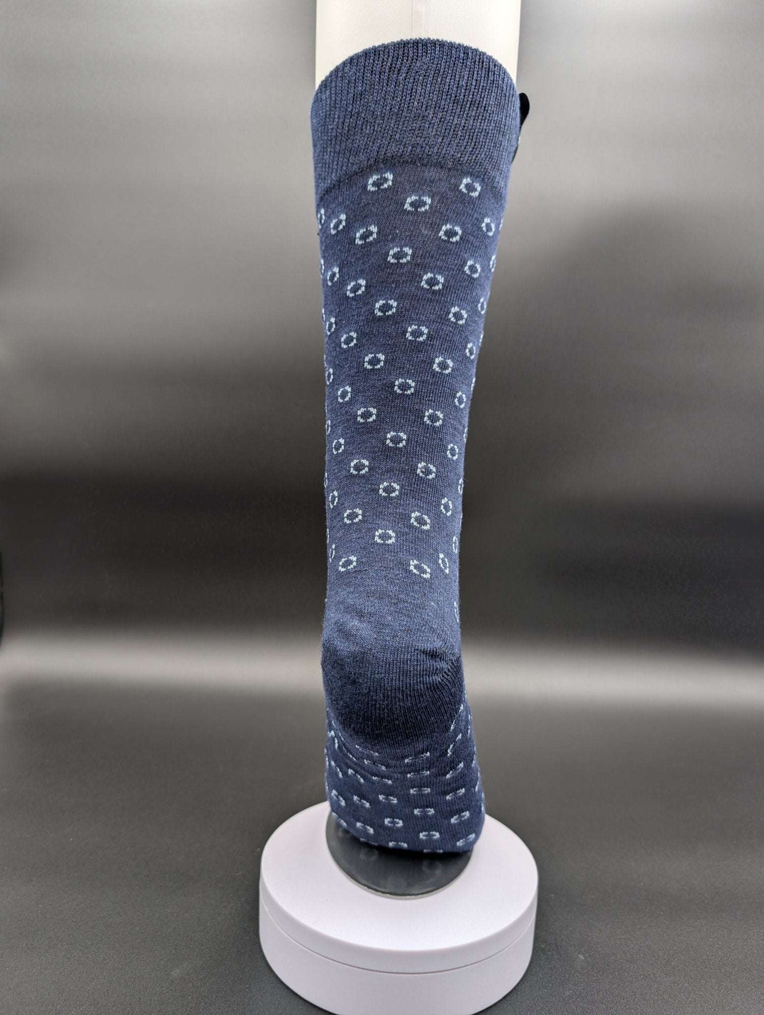 South of France Blue Dot Executive Socks – Magnetic Lock and Loop Design - Le Loxx