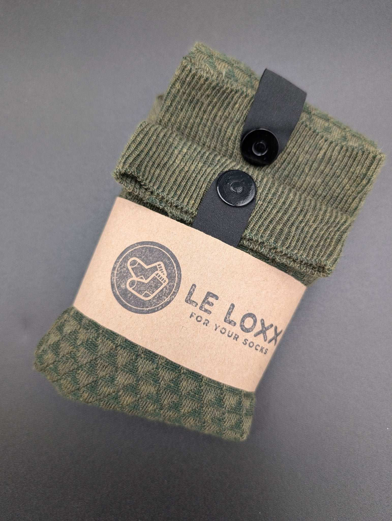 South of France Green Executive Socks – Magnetic Lock and Loop Design - Le Loxx