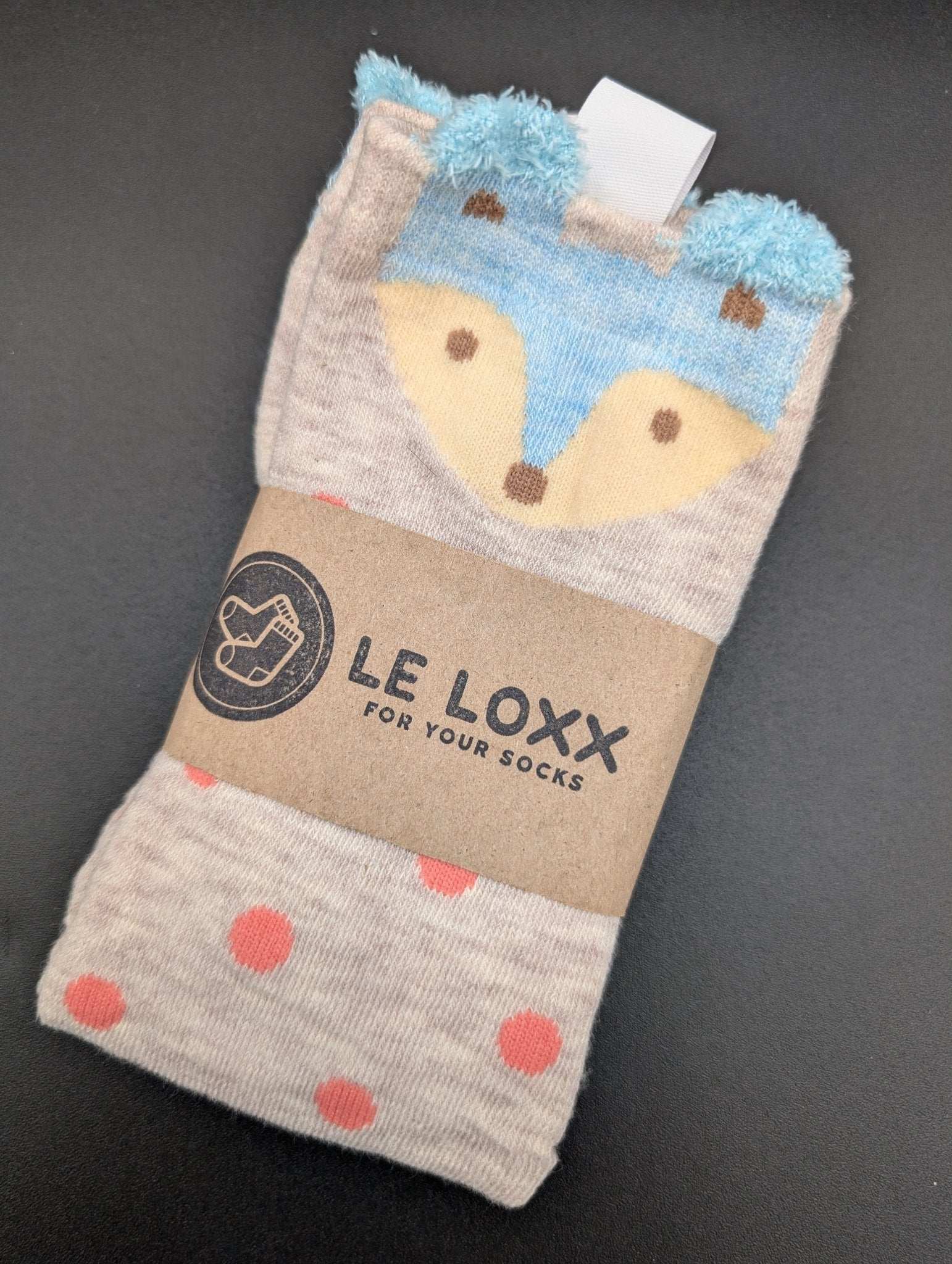 Sichuan Fox Knee High Kids Socks – Magnetic Lock and Loop Design - Le Loxx