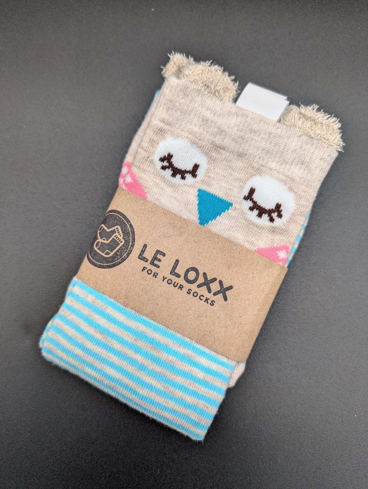 Sichuan Blue Knee High Kids Socks – Magnetic Lock and Loop Design - Le Loxx