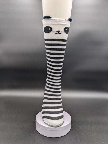 Sichuan Panda Knee High Kids Socks – Magnetic Lock and Loop Design - Le Loxx