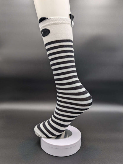 Sichuan Panda Knee High Kids Socks – Magnetic Lock and Loop Design - Le Loxx
