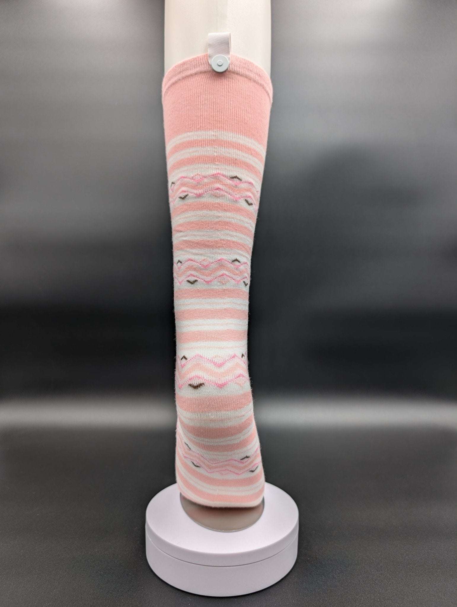 Sichuan Pink Knee High Kids Socks – Magnetic Lock and Loop Design - Le Loxx