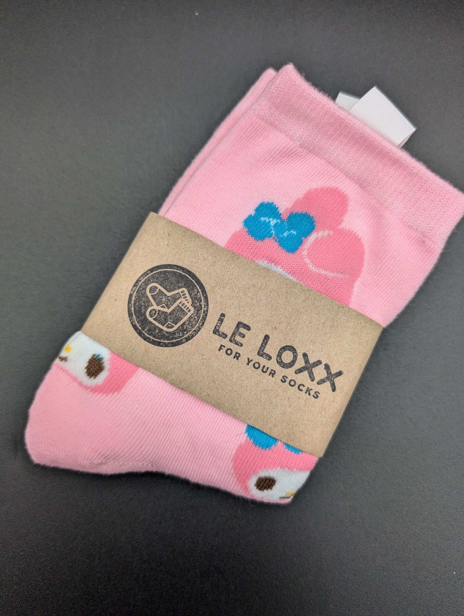 Melo Pinkeeee Novelty Socks – Magnetic Lock and Loop Design - Le Loxx