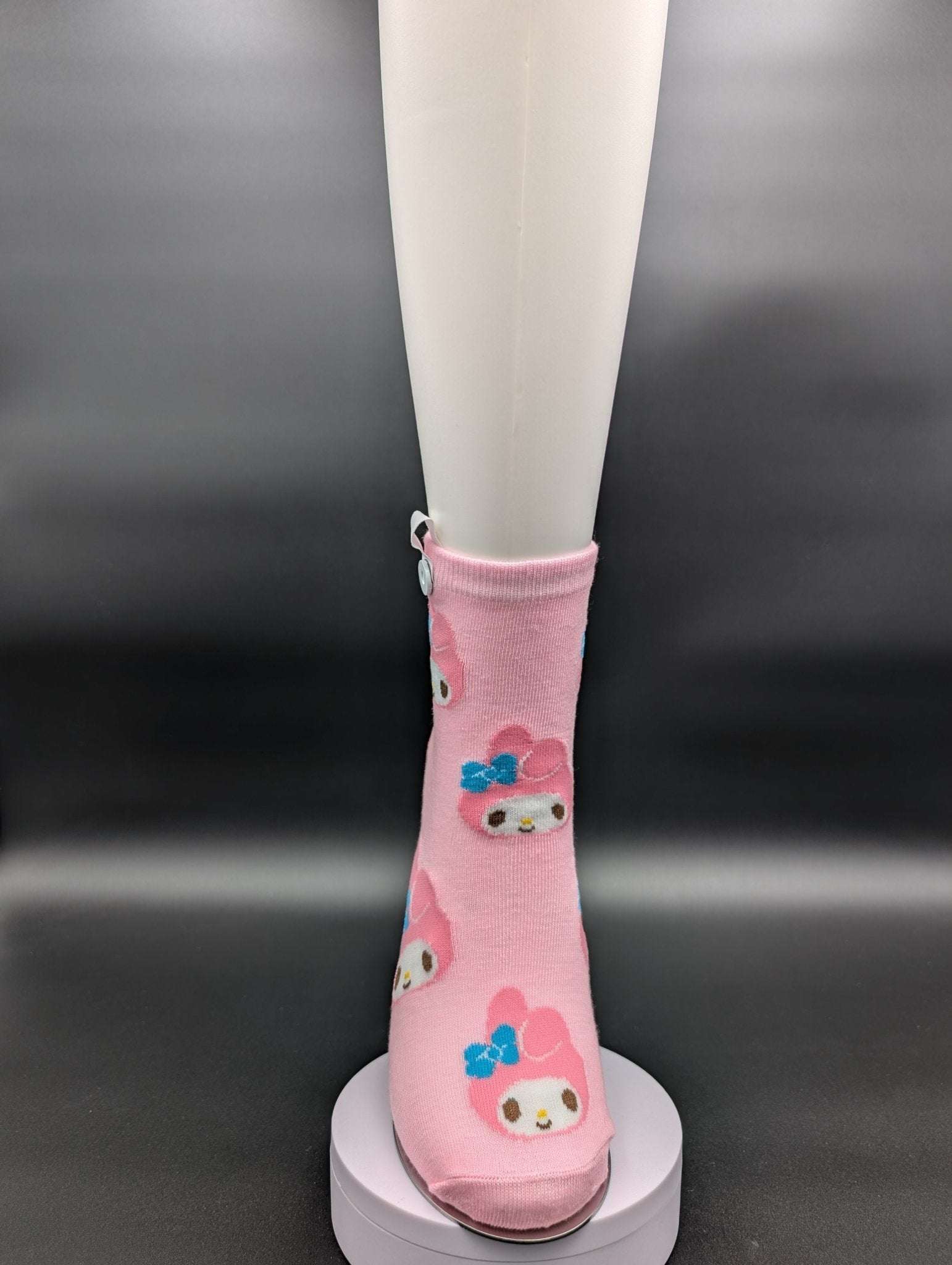 Melo Pinkeeee Novelty Socks – Magnetic Lock and Loop Design - Le Loxx
