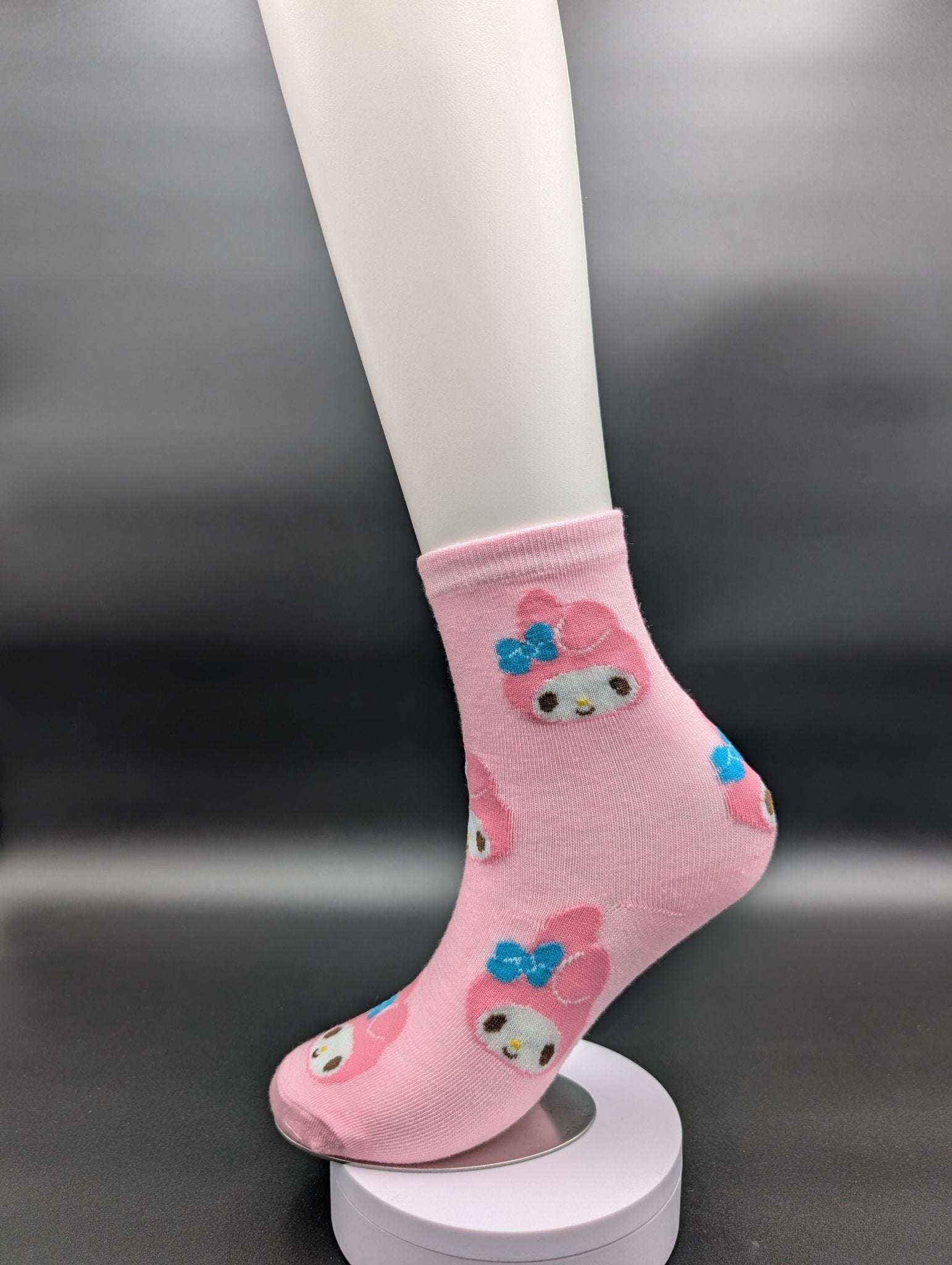 Melo Pinkeeee Novelty Socks – Magnetic Lock and Loop Design - Le Loxx