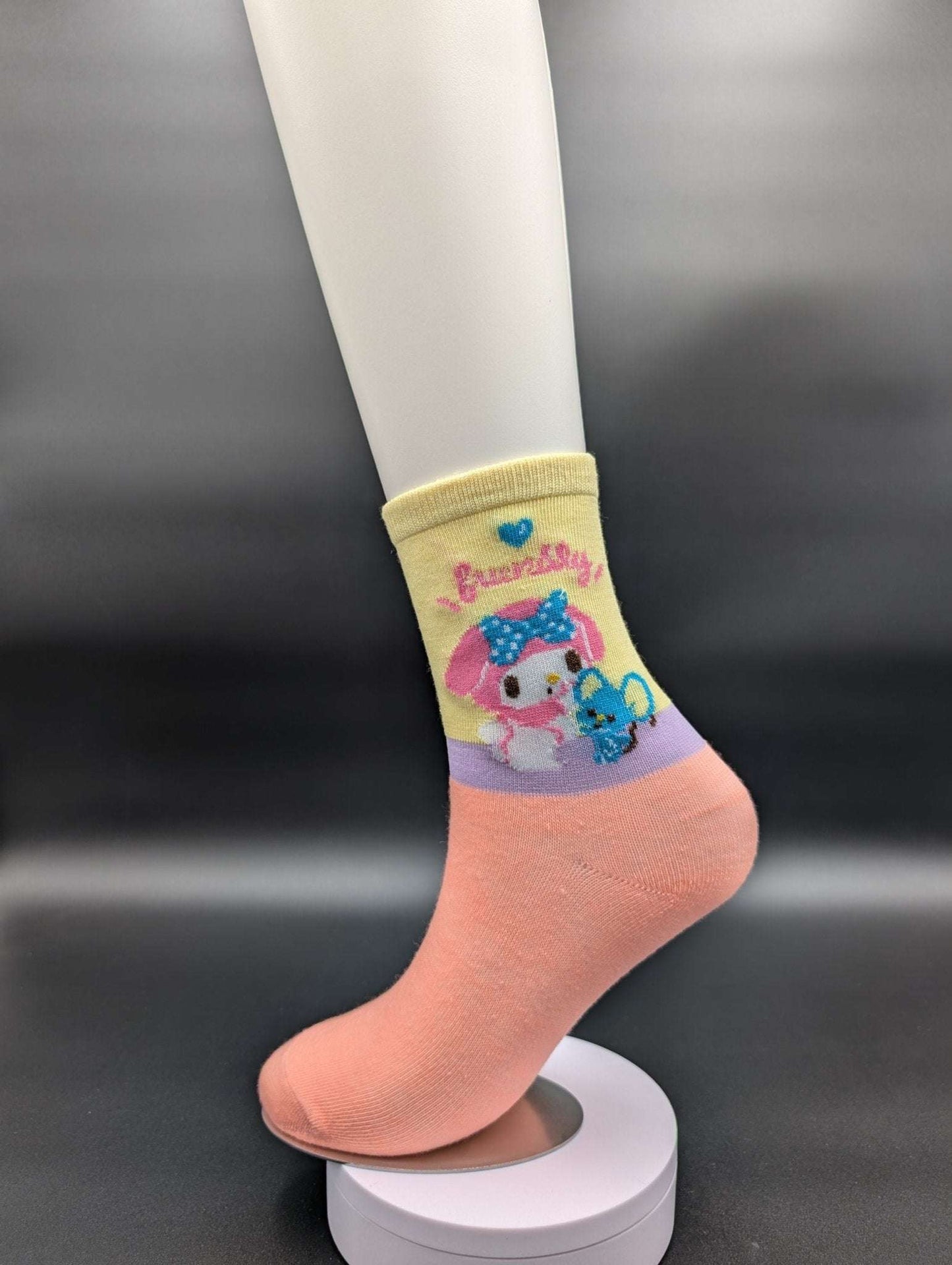 Melo Heeee Novelty Socks – Magnetic Lock and Loop Design - Le Loxx
