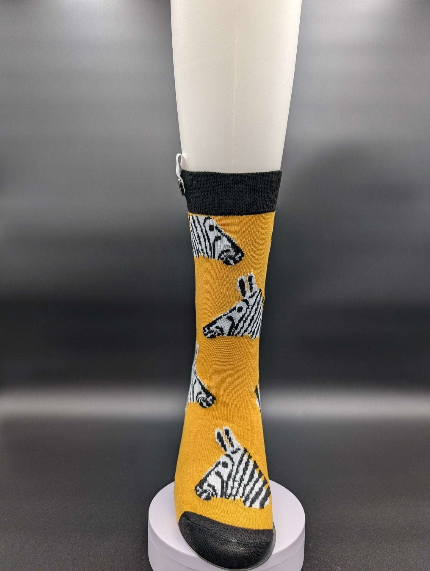 San Francisco Zebra novelty Crew socks - Le Loxx