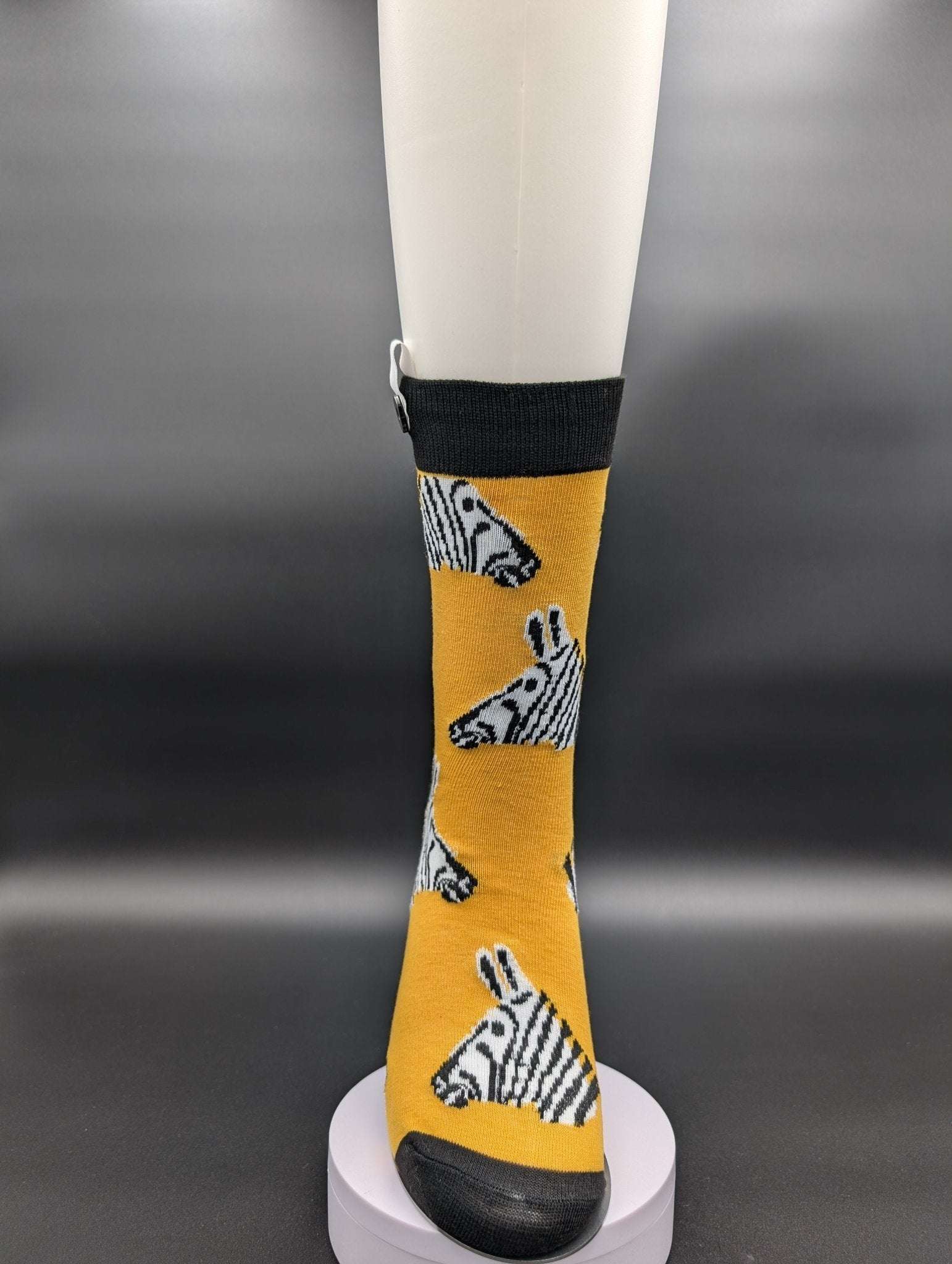 San Francisco Zebra novelty Crew socks - Le Loxx