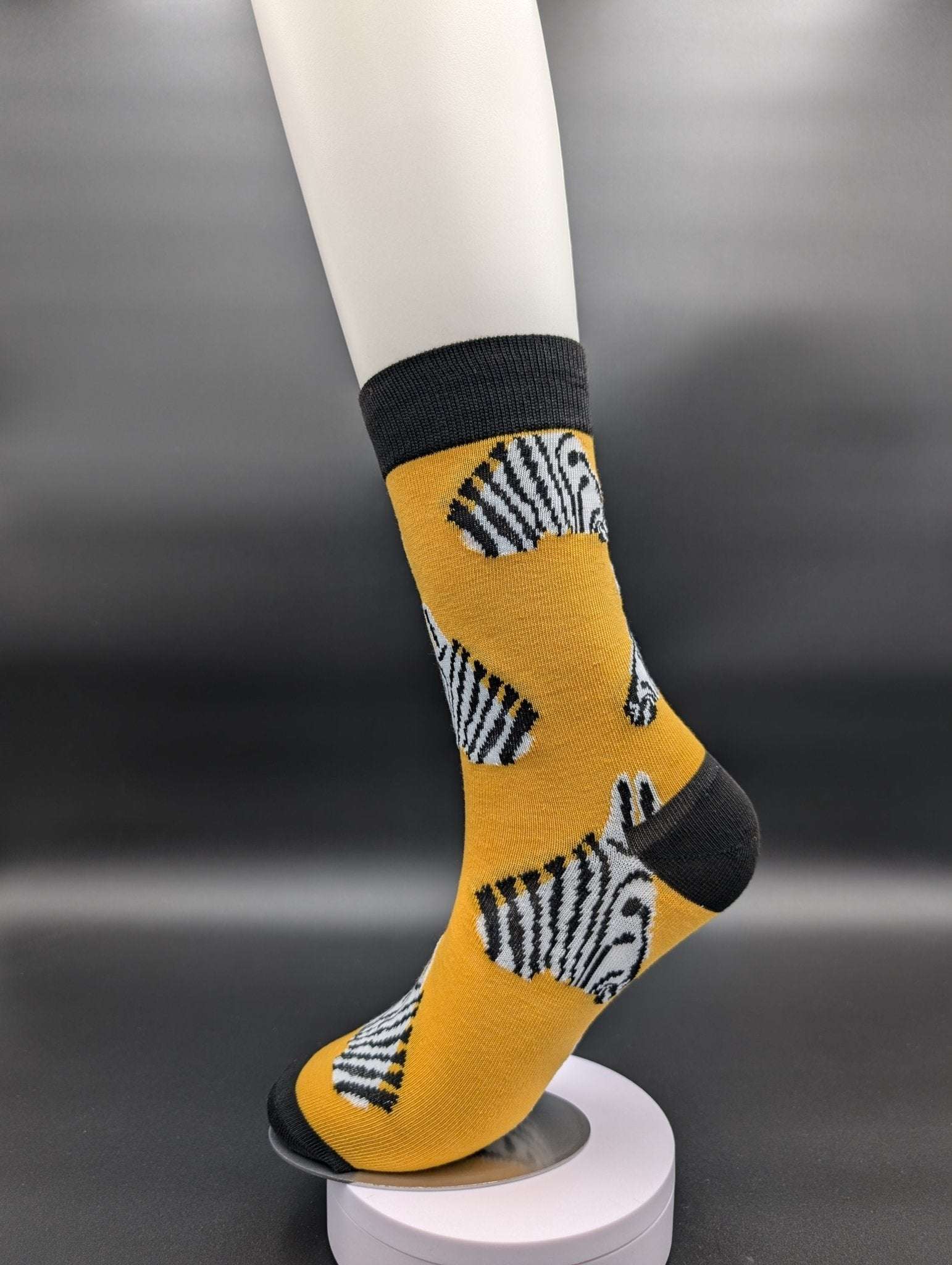 San Francisco Zebra novelty Crew socks - Le Loxx