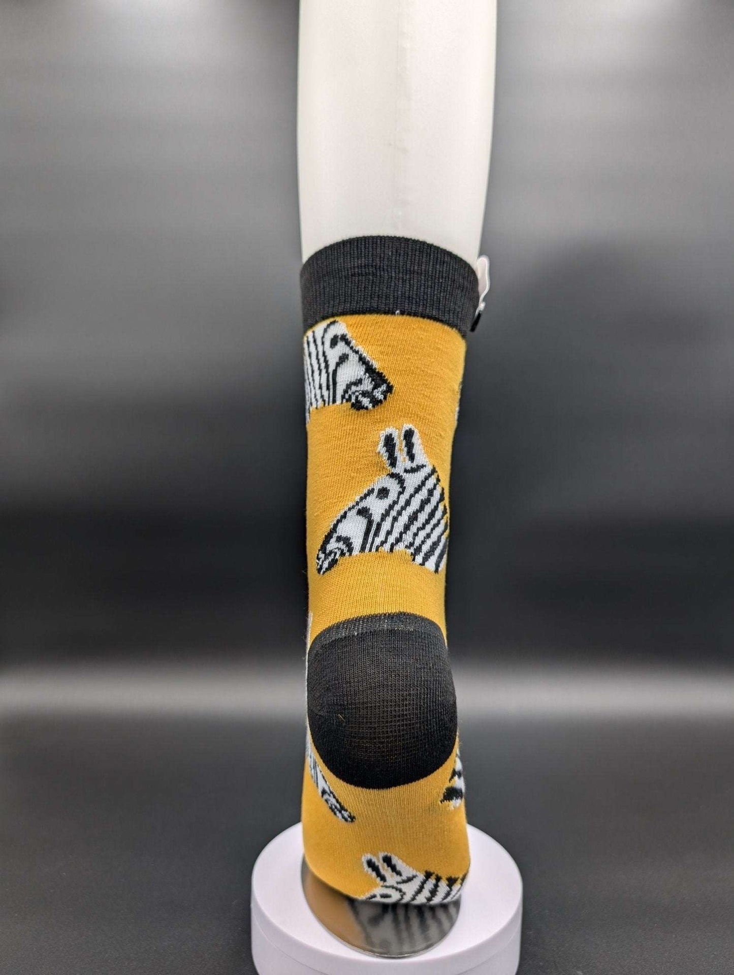 San Francisco Zebra novelty Crew socks - Le Loxx