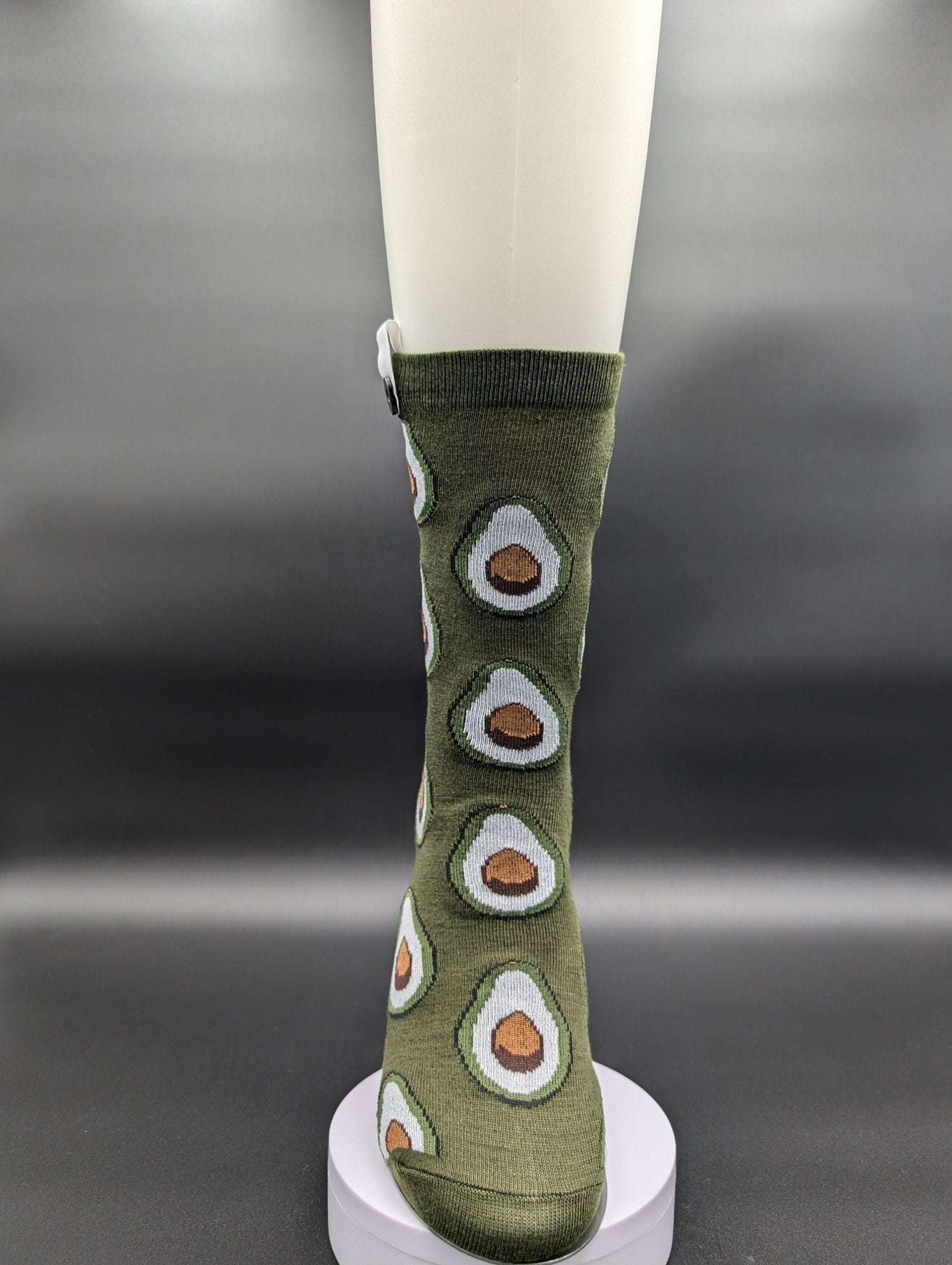 San Francisco Avocado Novelty Crew Socks – Magnetic Lock and Loop Design - Le Loxx