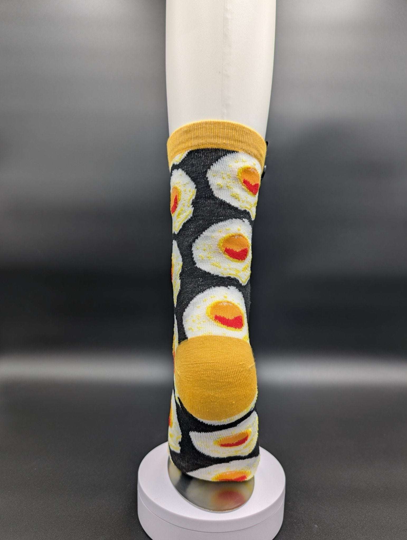 San Francisco Eggs Novelty Crew Socks – Magnetic Lock and Loop Design - Le Loxx