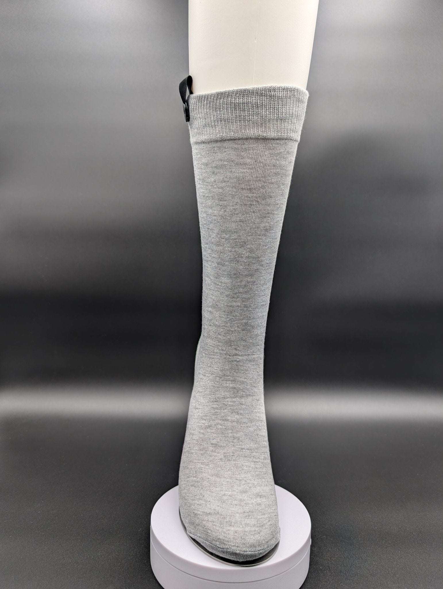 Greenland Light Grey Boardroom Socks – Magnetic Lock and Loop Design - Le Loxx
