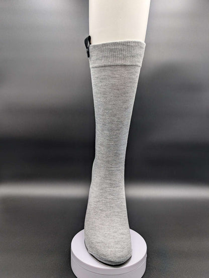 Greenland Light Grey Boardroom Socks – Magnetic Lock and Loop Design - Le Loxx