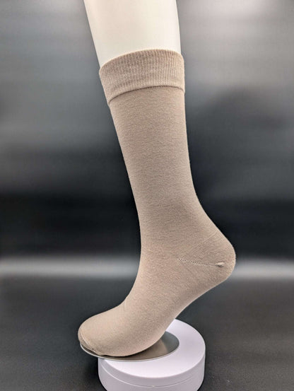 Greenland Light Truffle Boardroom Socks – Magnetic Lock and Loop Design - Le Loxx