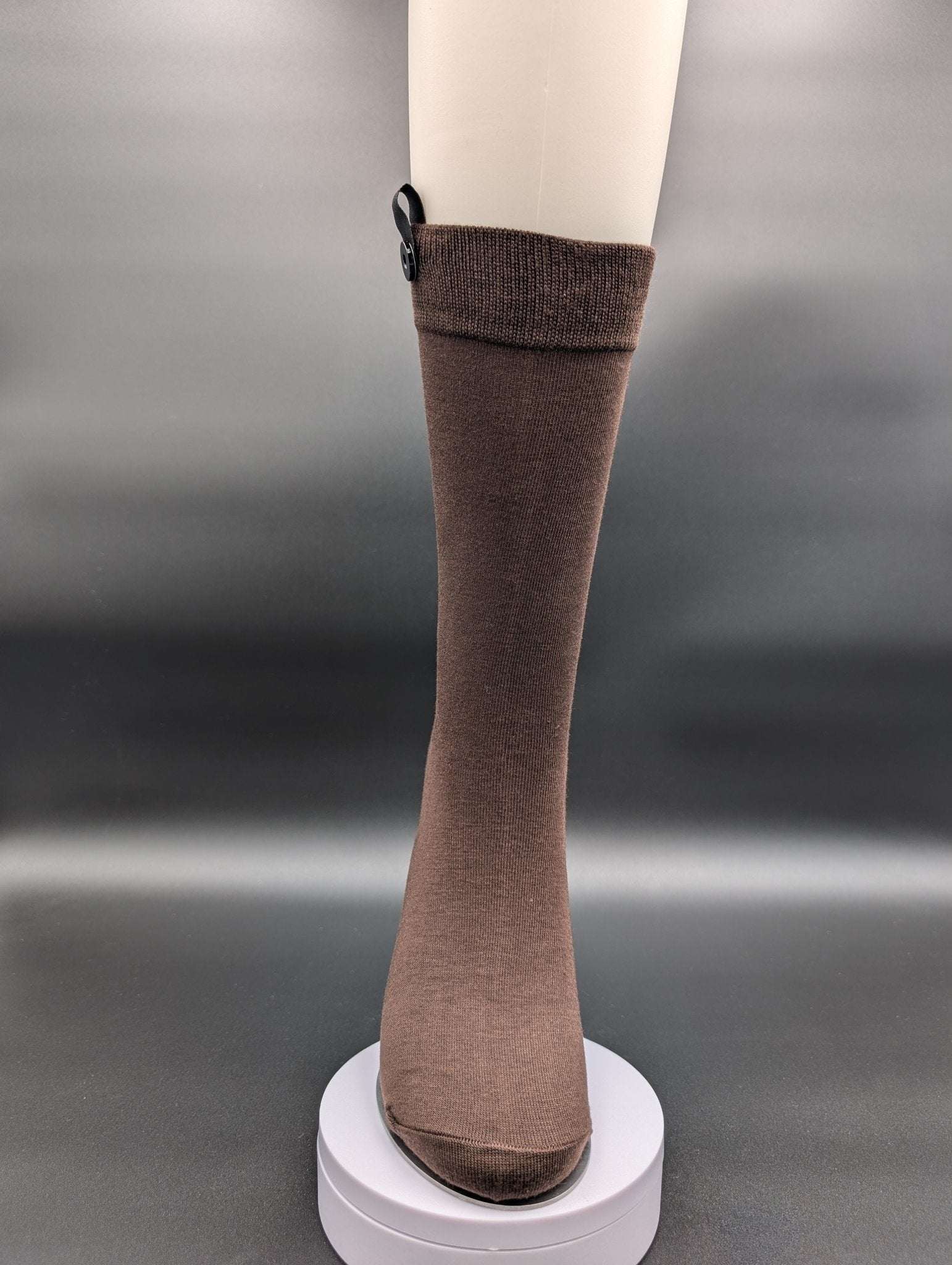 Greenland Dark Brown Boardroom Socks – Magnetic Lock and Loop Design - Le Loxx