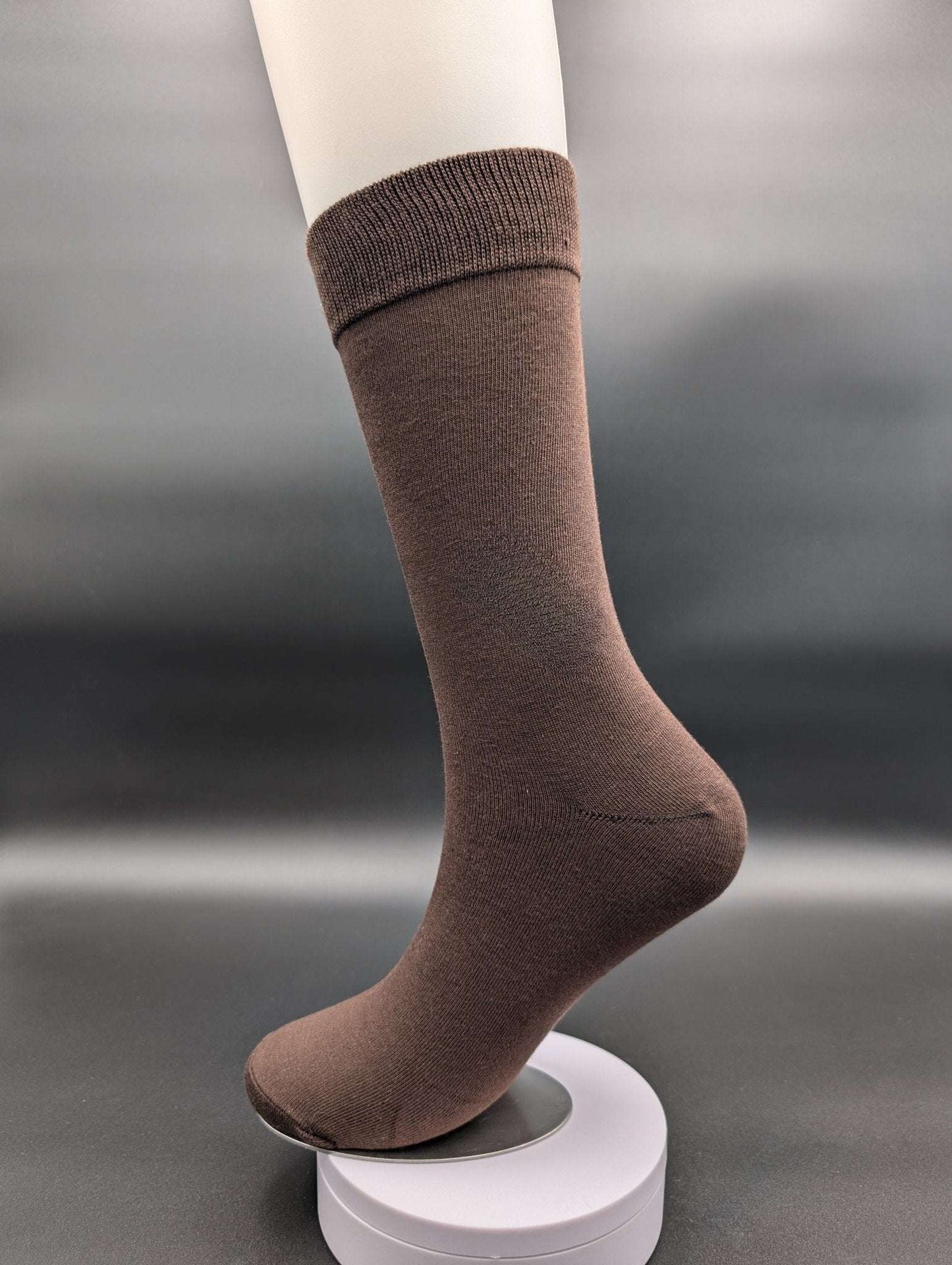 Greenland Dark Brown Boardroom Socks – Magnetic Lock and Loop Design - Le Loxx