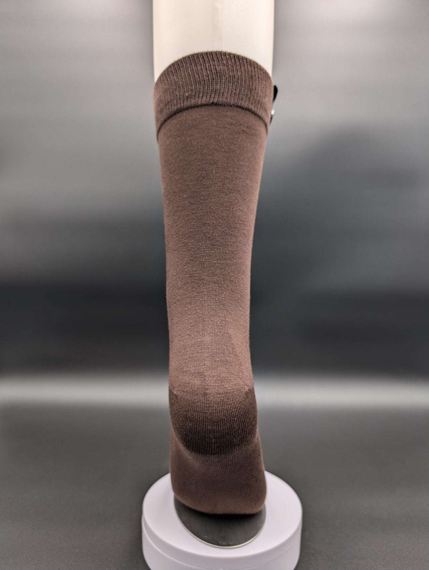 Greenland Dark Brown Boardroom Socks – Magnetic Lock and Loop Design - Le Loxx