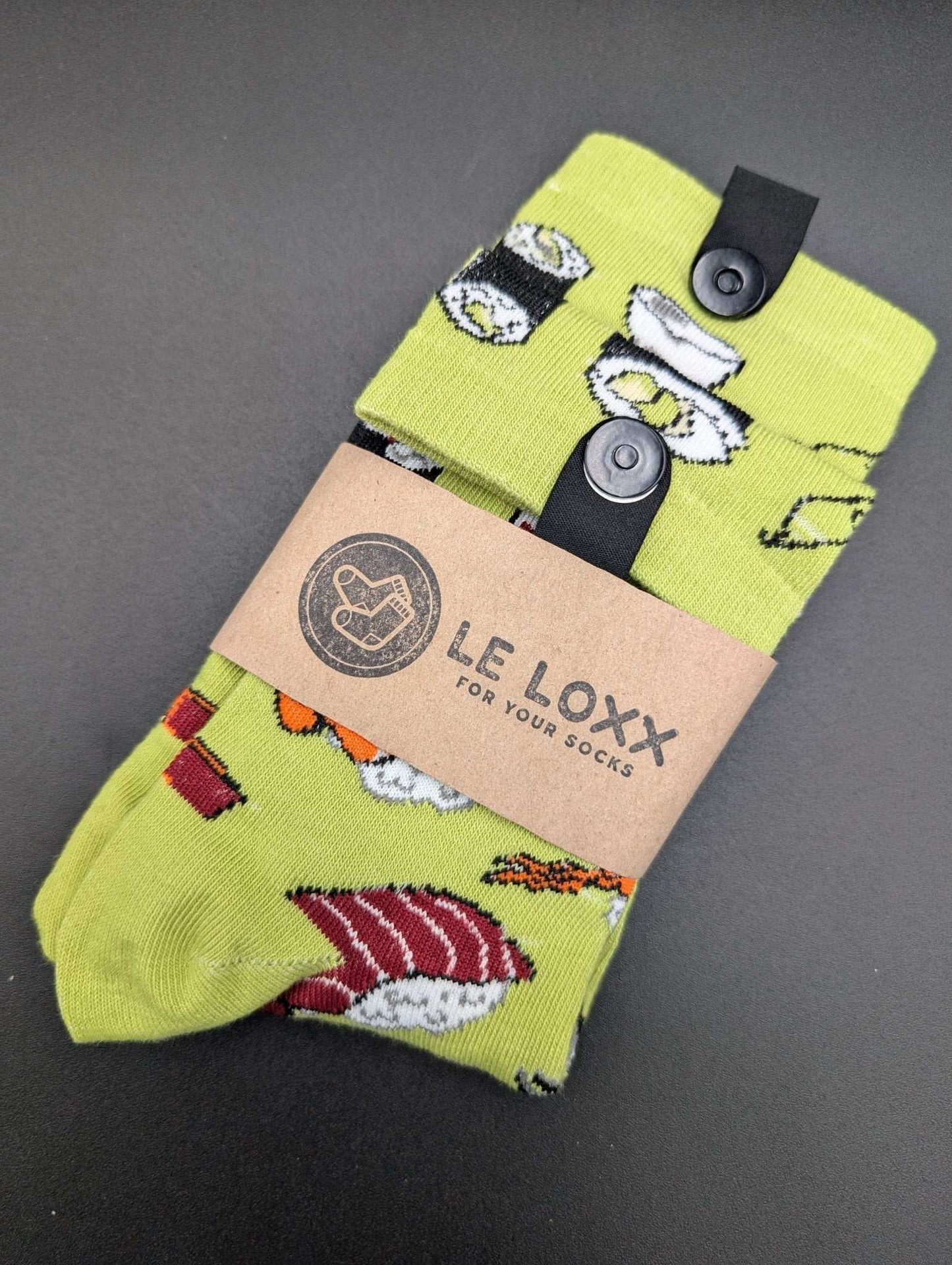 San Francisco Sushi novelty Crew socks - Le Loxx