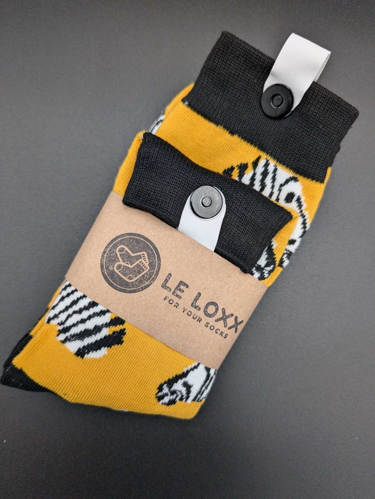 San Francisco Zebra novelty Crew socks - Le Loxx