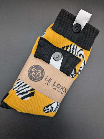 San Francisco Zebra novelty Crew socks - Le Loxx