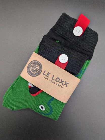 San Francisco Snappy Novelty Crew Socks – Magnetic Lock and Loop Design - Le Loxx