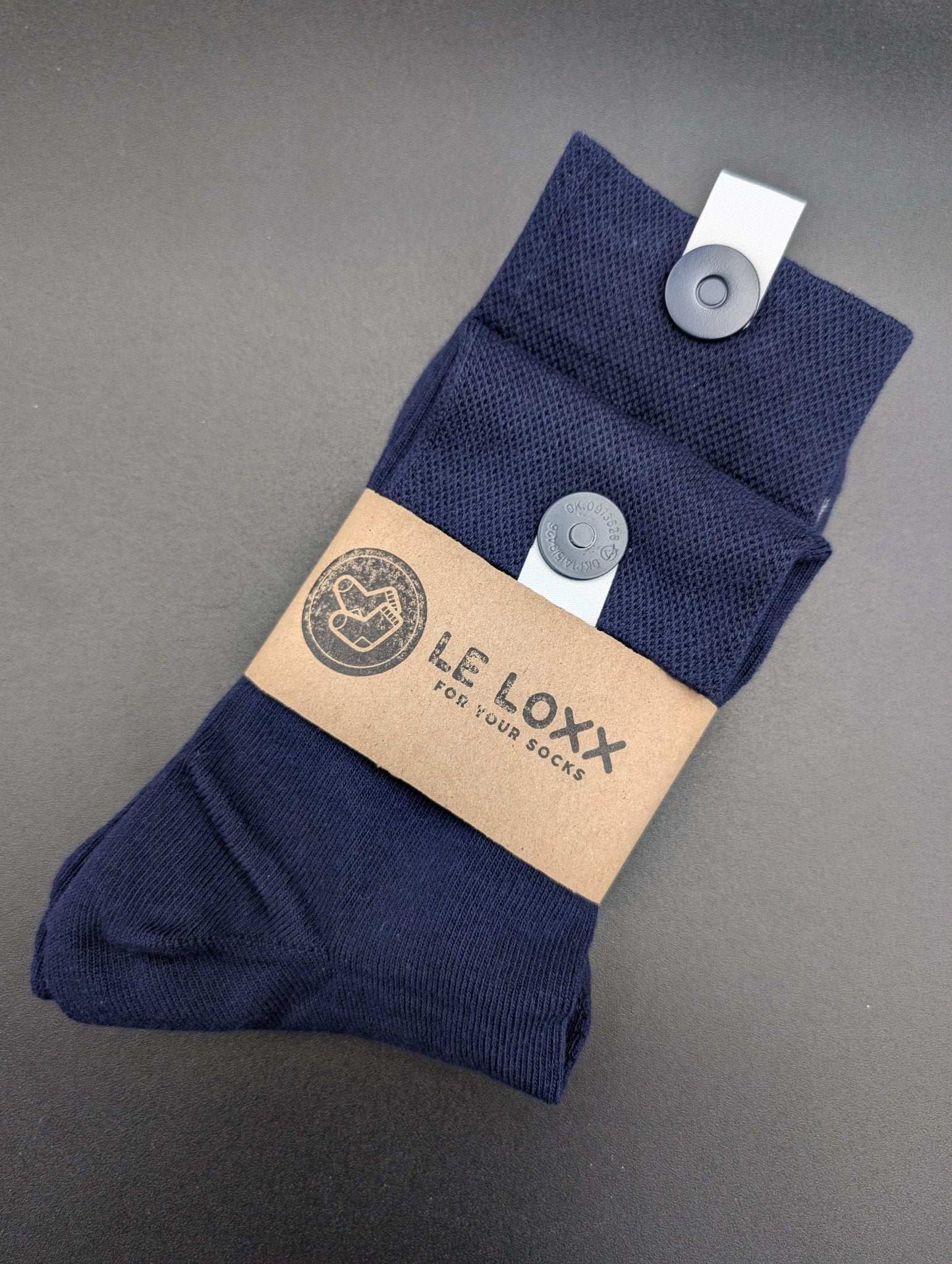 Toronto Blue Business Socks – Magnetic Lock and Loop Design - Le Loxx