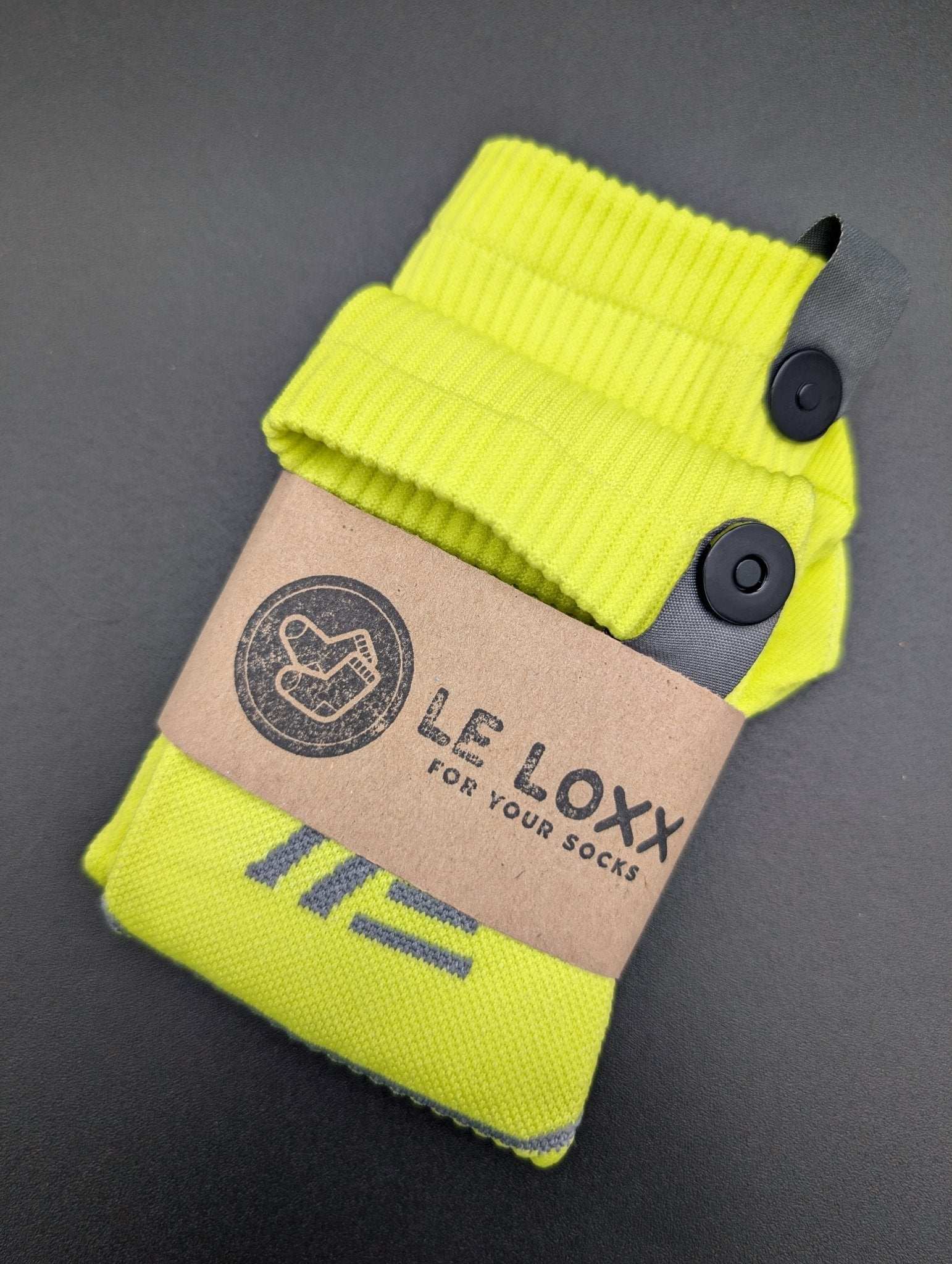 Stockholm Yellow Running Socks – Magnetic Lock and Loop Design - Le Loxx