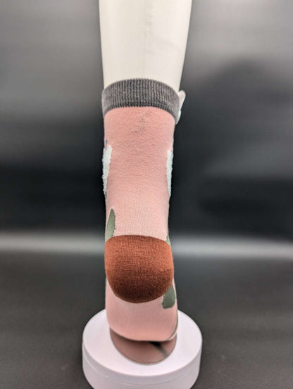 Vienna Flower Ankle Socks – Magnetic Lock and Loop Design - Le Loxx