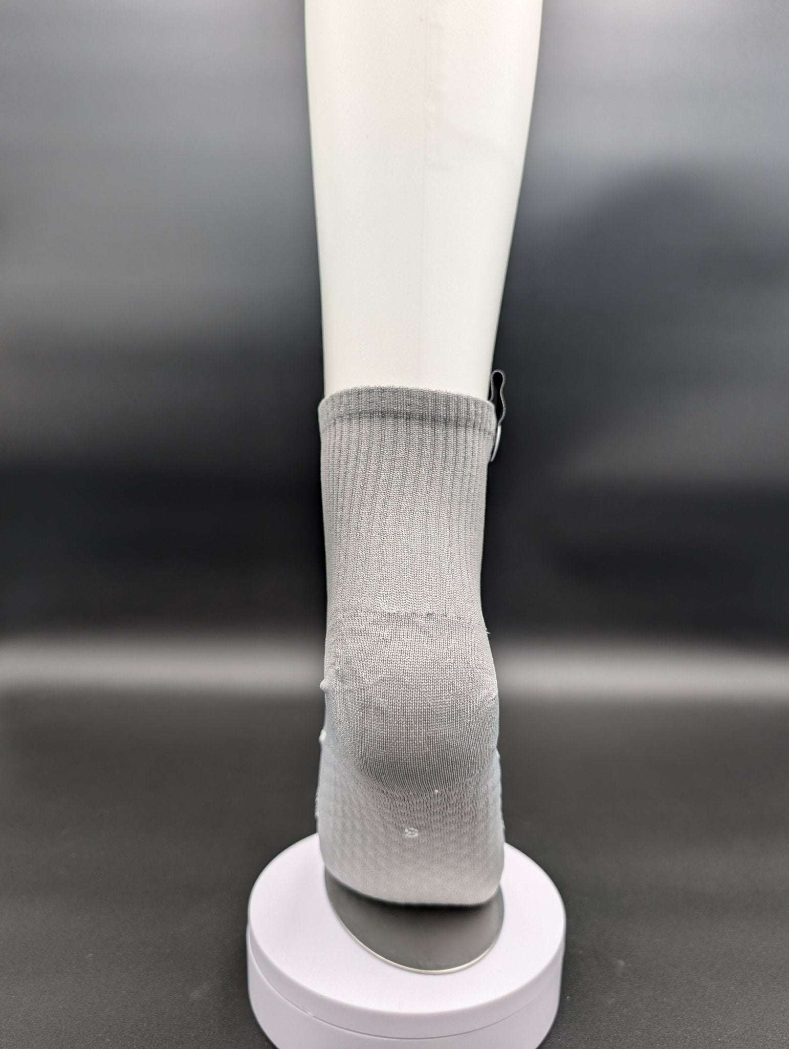 Stockholm Grey Running Socks – Magnetic Lock and Loop Design - Le Loxx
