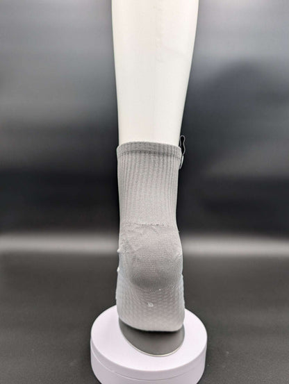 Stockholm Grey Running Socks – Magnetic Lock and Loop Design - Le Loxx