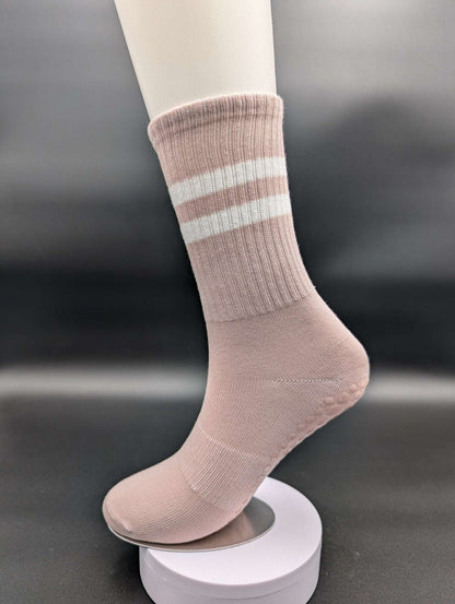 Sydney Pink Pilates Socks – Magnetic Lock and Loop Design - Le Loxx
