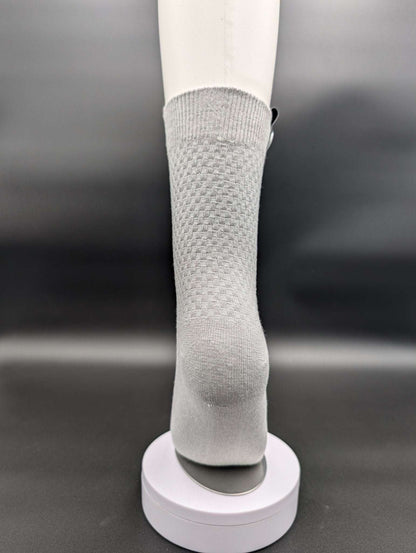 Shanghai Silver Bamboo Crew Socks – Magnetic Lock and Loop Design - Le Loxx