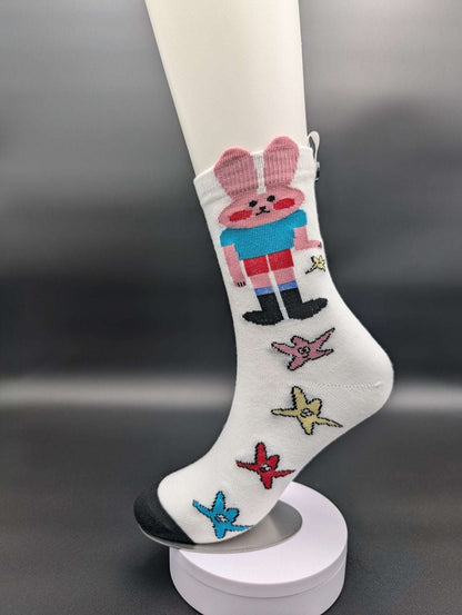 Le Bunny Hey Brother Novelty Socks – Magnetic Lock and Loop Design - Le Loxx