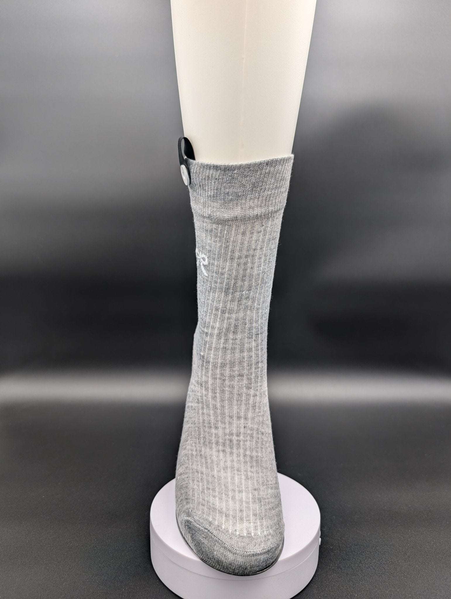 Madison Grey Crew Socks – Magnetic Lock and Loop Design - Le Loxx