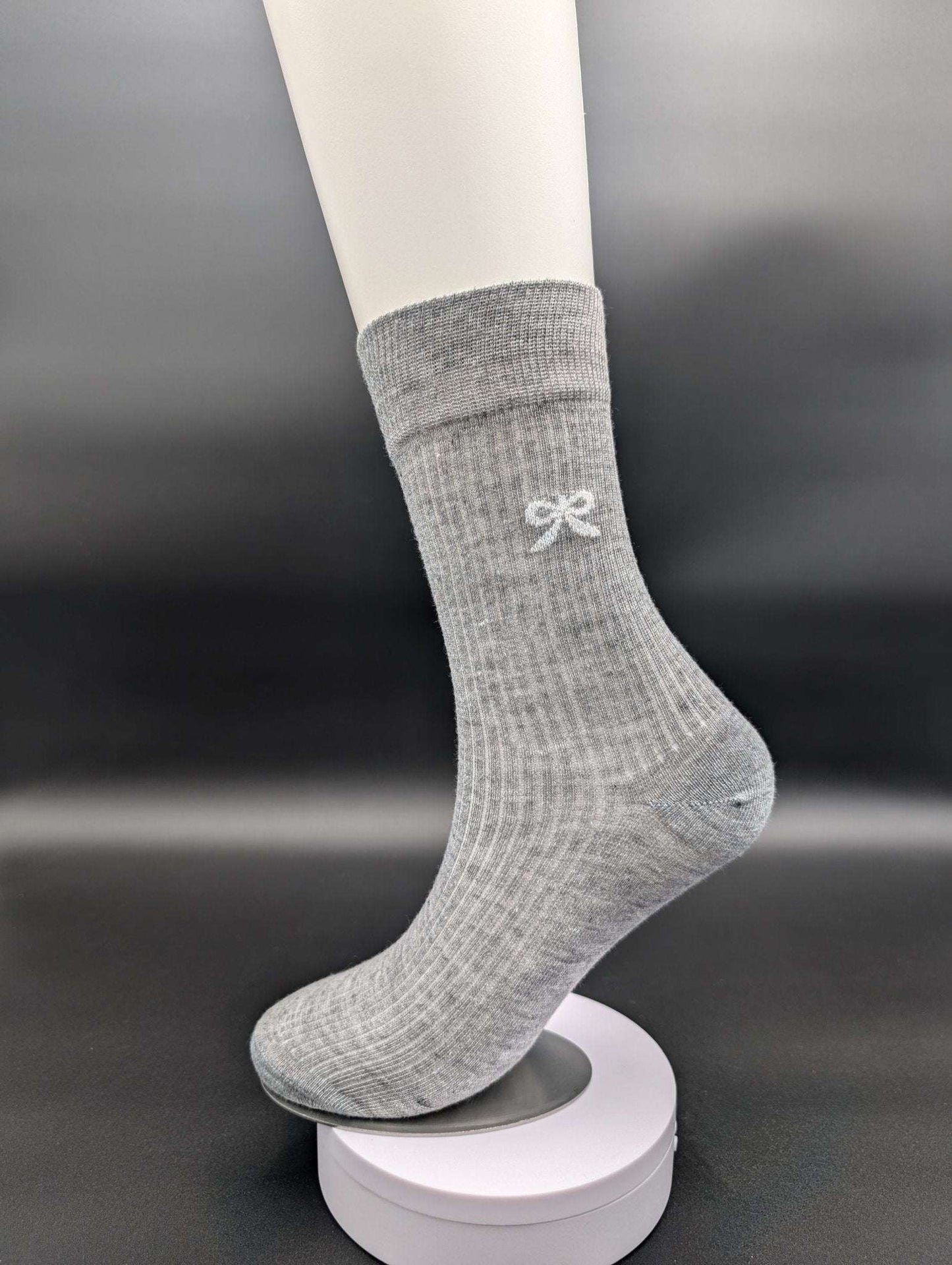 Madison Grey Crew Socks – Magnetic Lock and Loop Design - Le Loxx