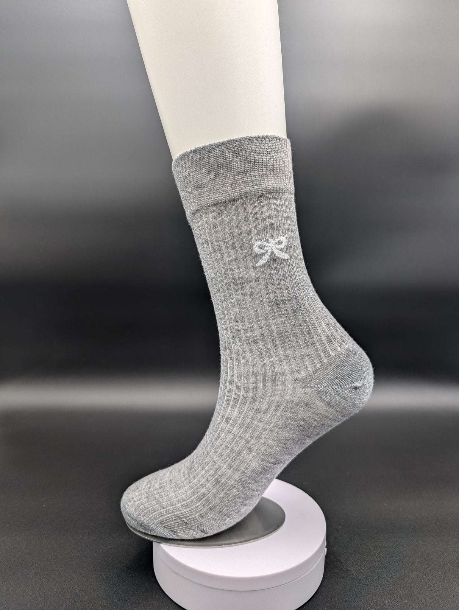 Madison Grey Crew Socks – Magnetic Lock and Loop Design - Le Loxx
