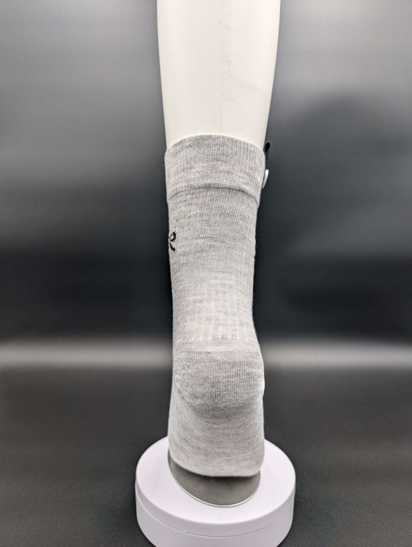 Madison Silver Crew Socks – Magnetic Lock and Loop Design - Le Loxx