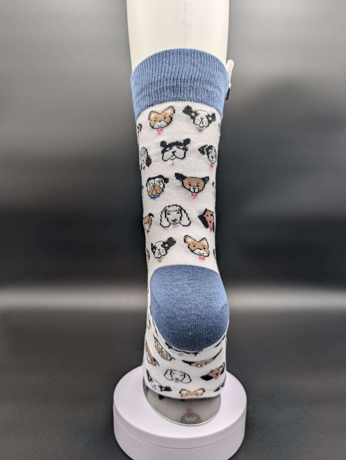 Phoenix White Dogs Crew Socks – Magnetic Lock and Loop Design - Le Loxx
