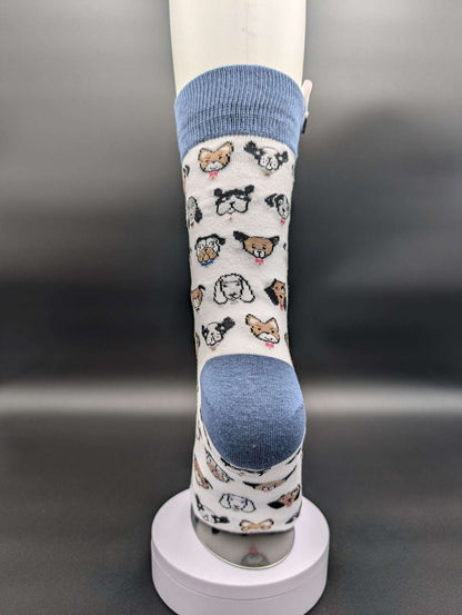 Phoenix White Dogs Crew Socks – Magnetic Lock and Loop Design - Le Loxx